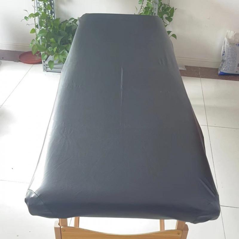 Waterproof & Stain-Resistant PU Leather Beauty Bed Cover - Fitted Sheet for Massage and Salon Beds
