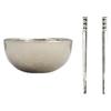 Miniature Tableware For Doll House Scene Display 1/12 Scale Metal Bowl Chopsticks Model Figure With Realistic Detailing