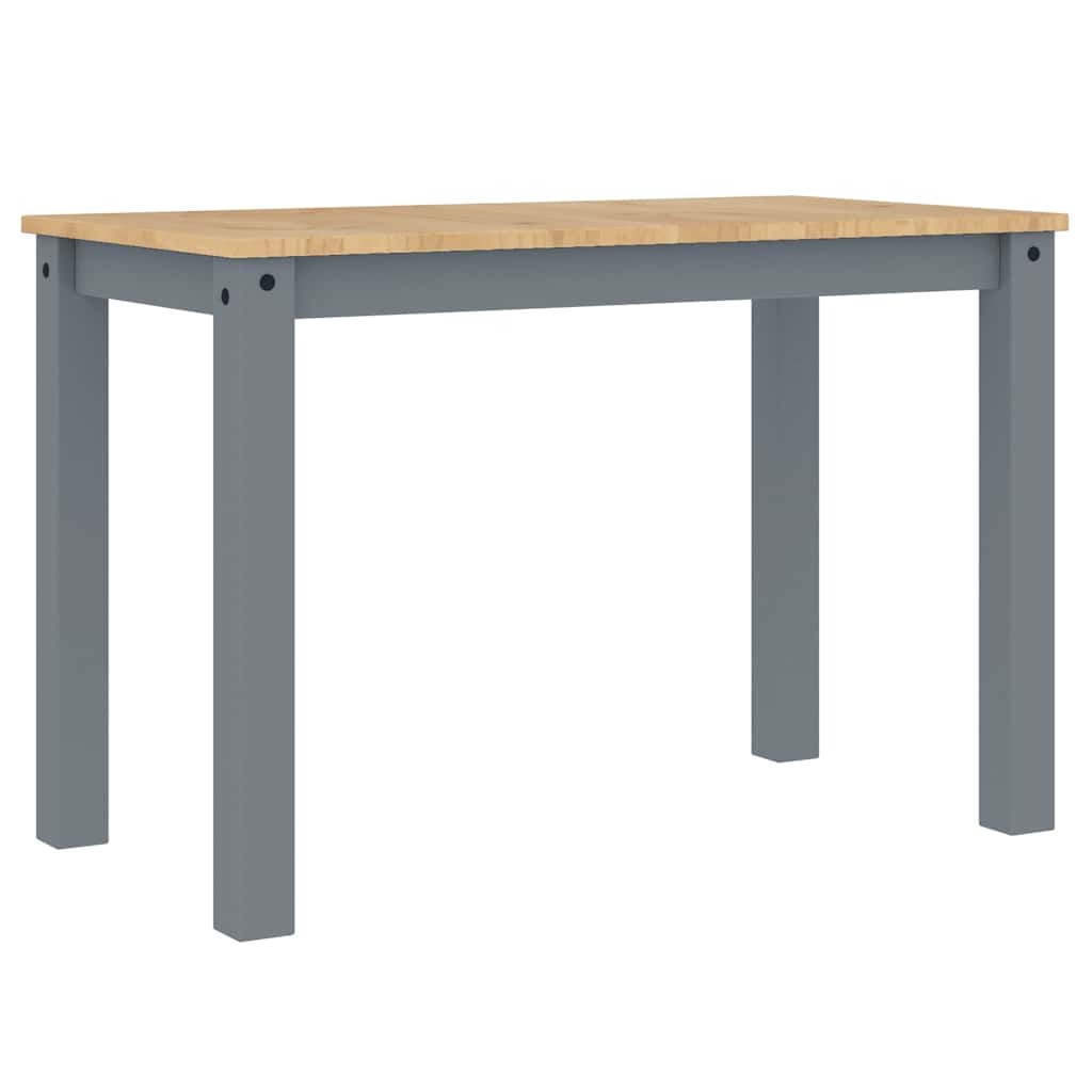 Dining Table PANAMA Gray 112x60x75 cm Solid Pine Wood