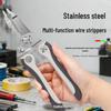 Multi-Functional Stainless Steel Wire Stripper and Cutter Pliers for Electricians