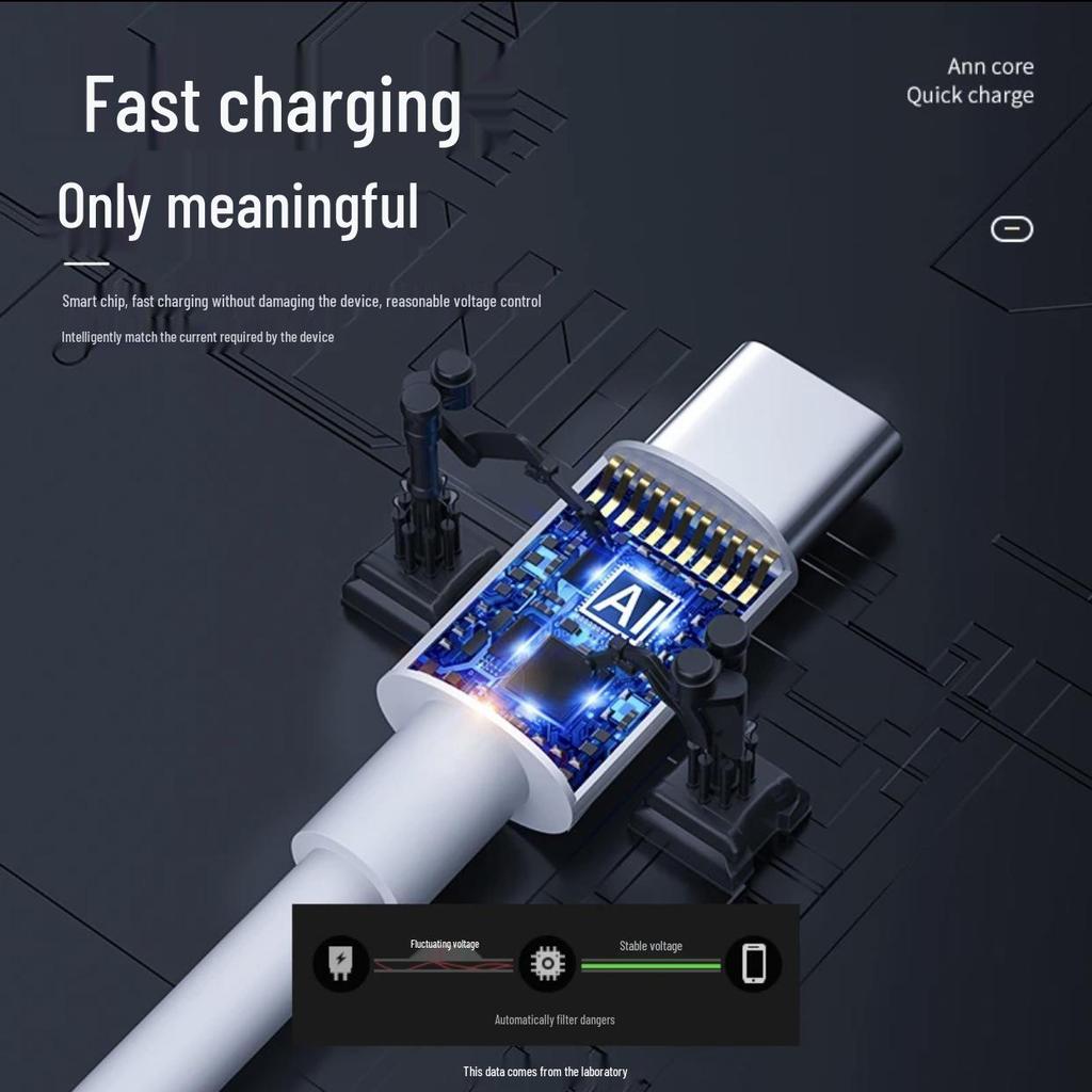 100W Fast Charging Double-Headed PD Data Cable for iPhone 15/Tablet