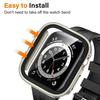Tempered Glass Cover for Apple Watch Case 46mm 42mm 45mm 41-44-40mm Screen Protector Series 10 7 8 9 SE 5 6 4 IWatch Accessories