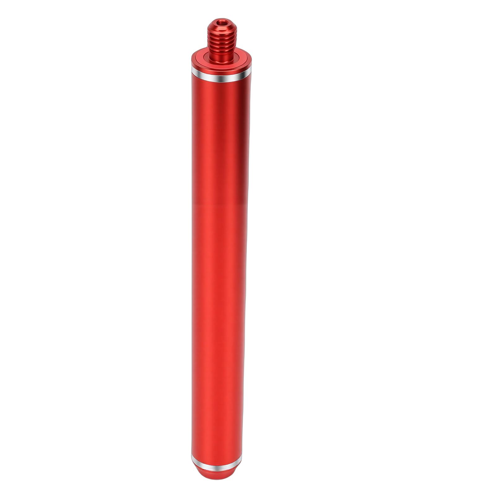 Pool Cue Extension Fit for FURY Pool Stick Aluminum Alloy Billiard Cue Extender with Bumper 10 Inch Red