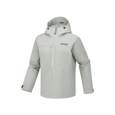 Comfortable Long Sleeve Hooded Jacket Men Jackets Moon-Gray P226M136-00MV