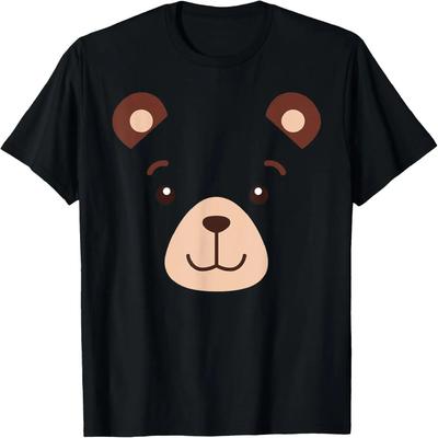 Bear Face Halloween Costume Kids Boy Girl Adult Gift T-Shirt