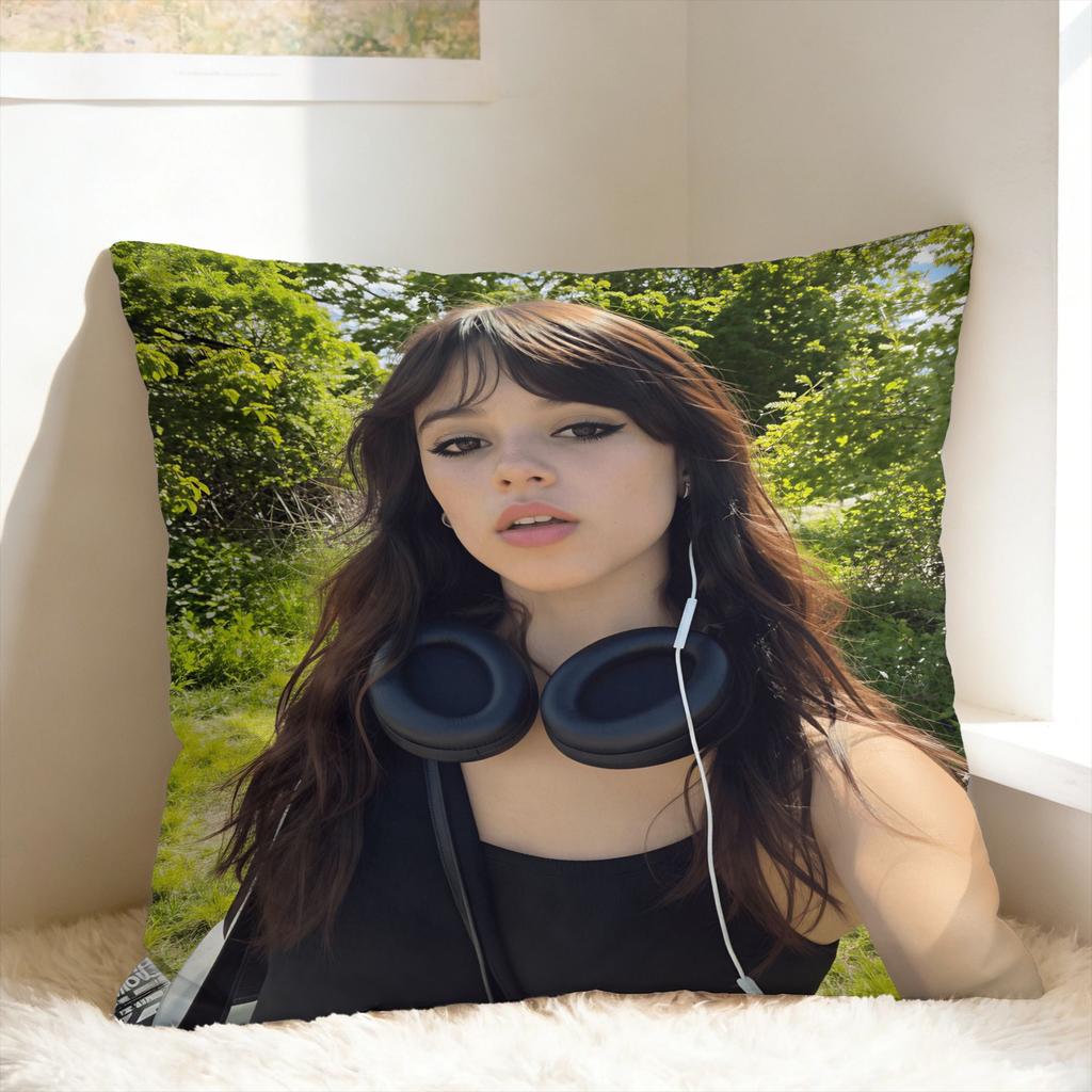 Pillow Cover J-Jenna O-Ortega  Funny Pillow Case For Sofa Couch Bed Living Room Pillowcases