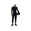 Jordan Sport Dri-FIT Unifarben Einfach Bequem Langarm Schnelltrocknend T-Shirt Herren Oberteile Schwarz Weiß HQ8684-010