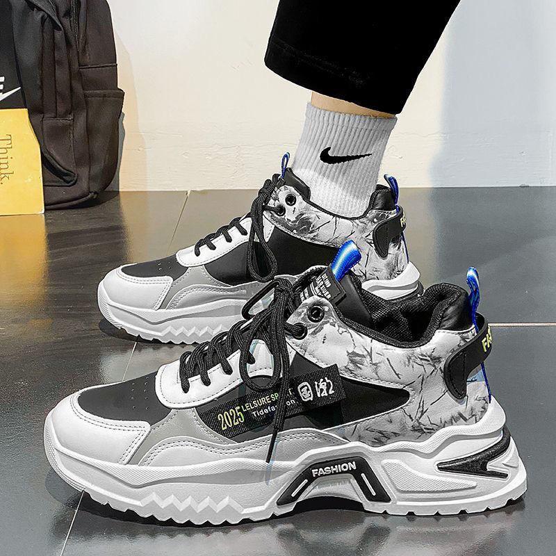 

Men s shoes 2025 autumn and winter new sports shoes men s versatile dad shoes trend casual Korean version platform heightening shoes 39