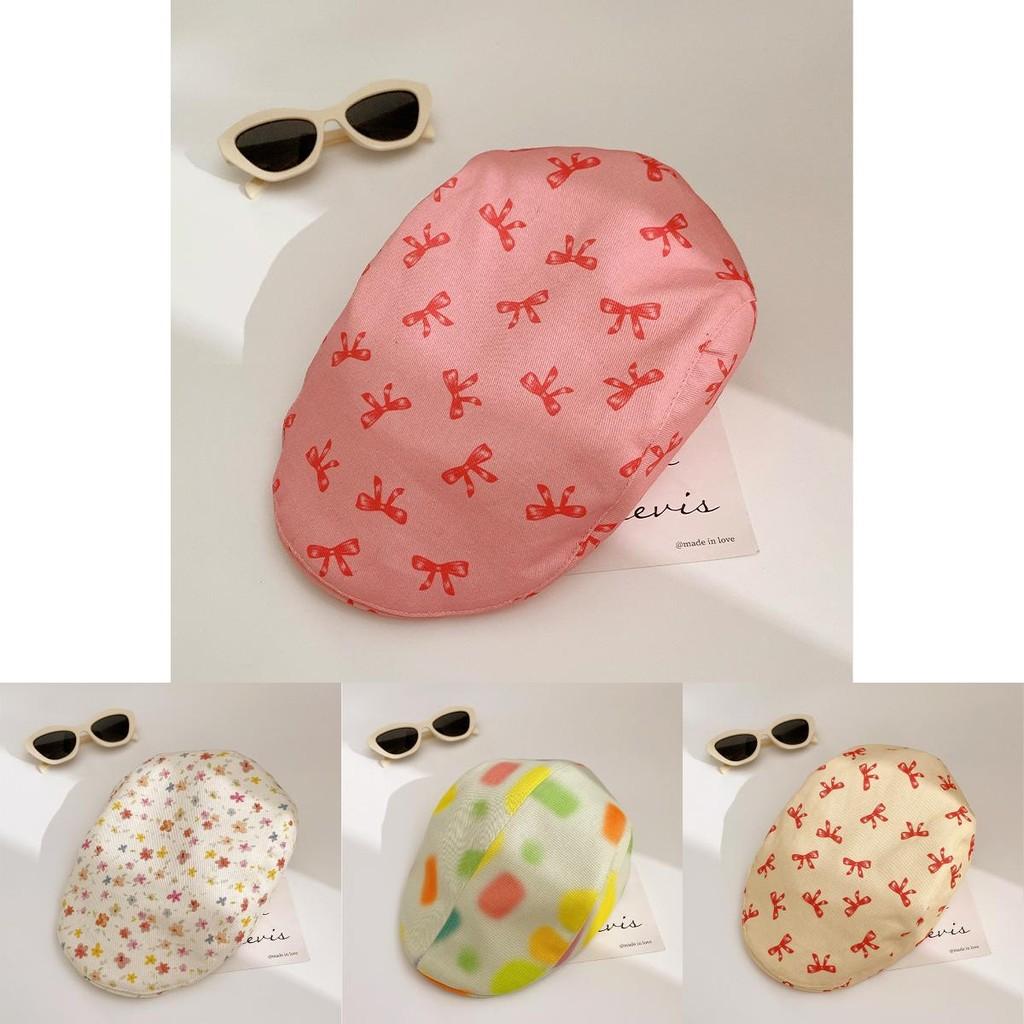Beret Womens Versatile Hat Featuring Random Graffiti Design Ideal For Spring Summer And