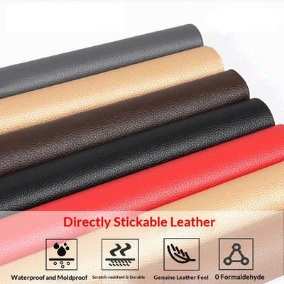 Toppa autoadesiva per riparazione pelle - Kit di riparazione resistente per divani in vinile, riparazione di rivestimenti per sedili di auto, mobili, fai da te in pelle e tessuto