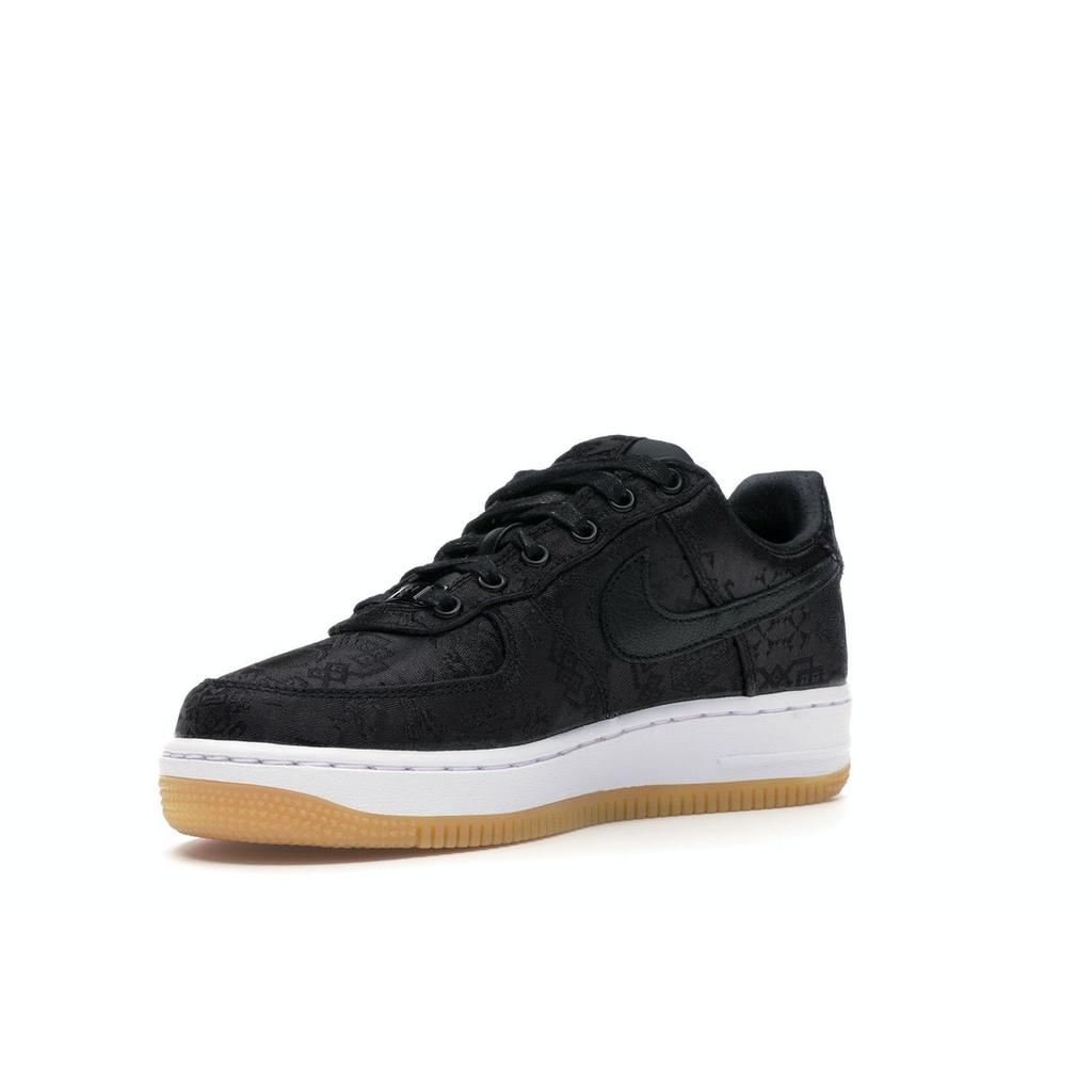 Nike Fragment Design x CLOT x Air Force 1 Zapatillas unisex de seda negra Cool-Grey Wolf-Grey Pure-Platinum CZ3986-001