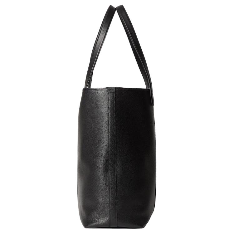 Gucci Ophidia Web Detail Double G Logo Soft Leather Tote Bag Men Tote Bags Black 834463-AAE1A-1042