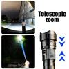 5000MAH Powerful LED Flashlight Ultra Bright  Light Emergency Spotlight Long Range Zoom Torch Fishing Lamp With Built-in Battery
