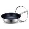 SANHO 32cm Stainless Steel Non-Stick Wok