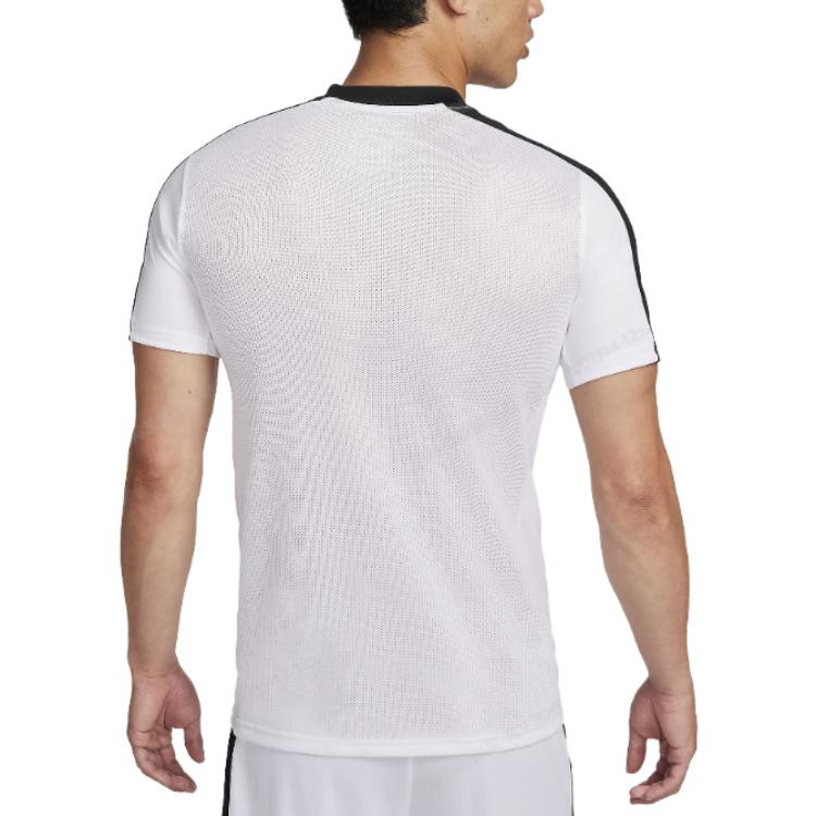 Nike SS23 Embroidered Logo Slim Fit Short Sleeve Soccer Jersey Men Tops White DV9751-101