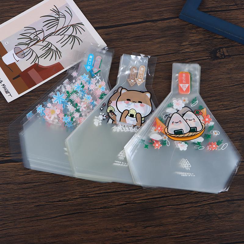 50ks japonský trojúhelníkový rýžový míček Jednorázový obalový sáček Nori Onigiri Sushi sáček Forma na výrobu sushi Bento příslušenství