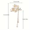 Cute pearl flower new hair clip elegant and sweet girl hair clip gift tassel hair clip hair accessory