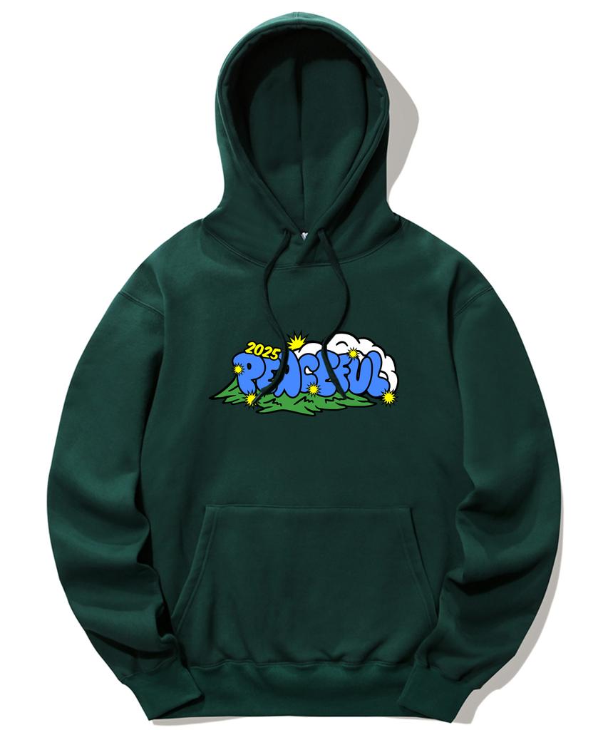 2025 Peaceful Logo Hoodie - Green