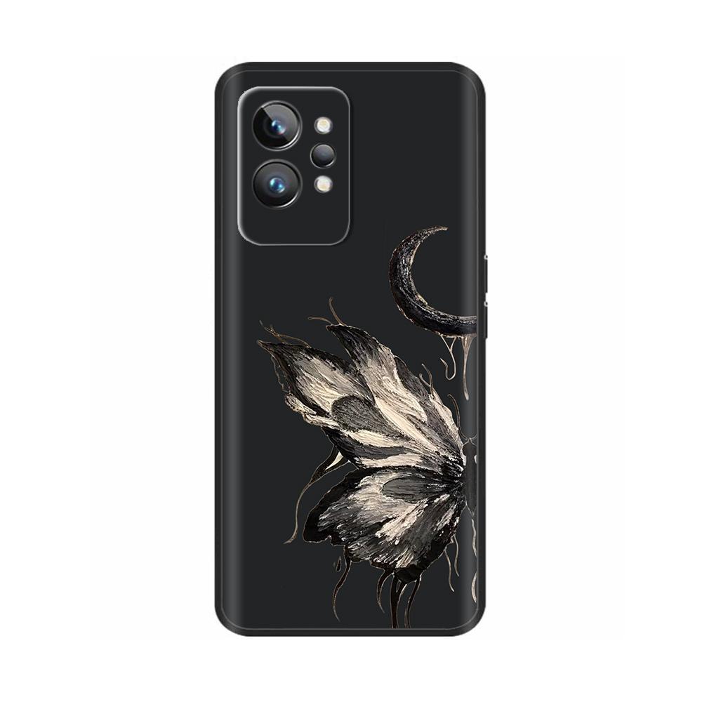 Per Realme GT2 Pro Custodia Fiore Carino Farfalla Cover Posteriore Per Oppo Realme GT 2 Pro Custodie Morbide Fundas Per Realme GT2 Custodia