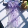 New children's bow, crown, ribbon, yarn, hair clip, hair accessory, ponytail, headband, fairy style, tassel, pressed hair clip