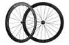 Superteam Carbon Laufräder 50mm Drahtreifen 700c Fahrradlaufräder (Helles Schwarz) - 1 Paar