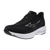 Mizuno Wave Rider 28 Running Size for and Thick Sole Shoes, Men's, Black/Silver/White, 26.0 cm, 2E, Jogging, Marathons, Training, Sports, Lightweight,