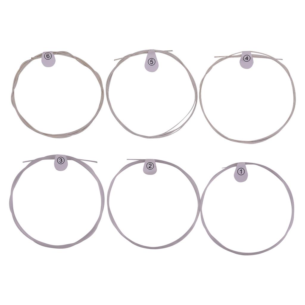 ZIKO DPA 70 Classical Guitar Strings Normal Light Tension Silver Wound Nylon String Anti Rust Set of 6pcs Musical