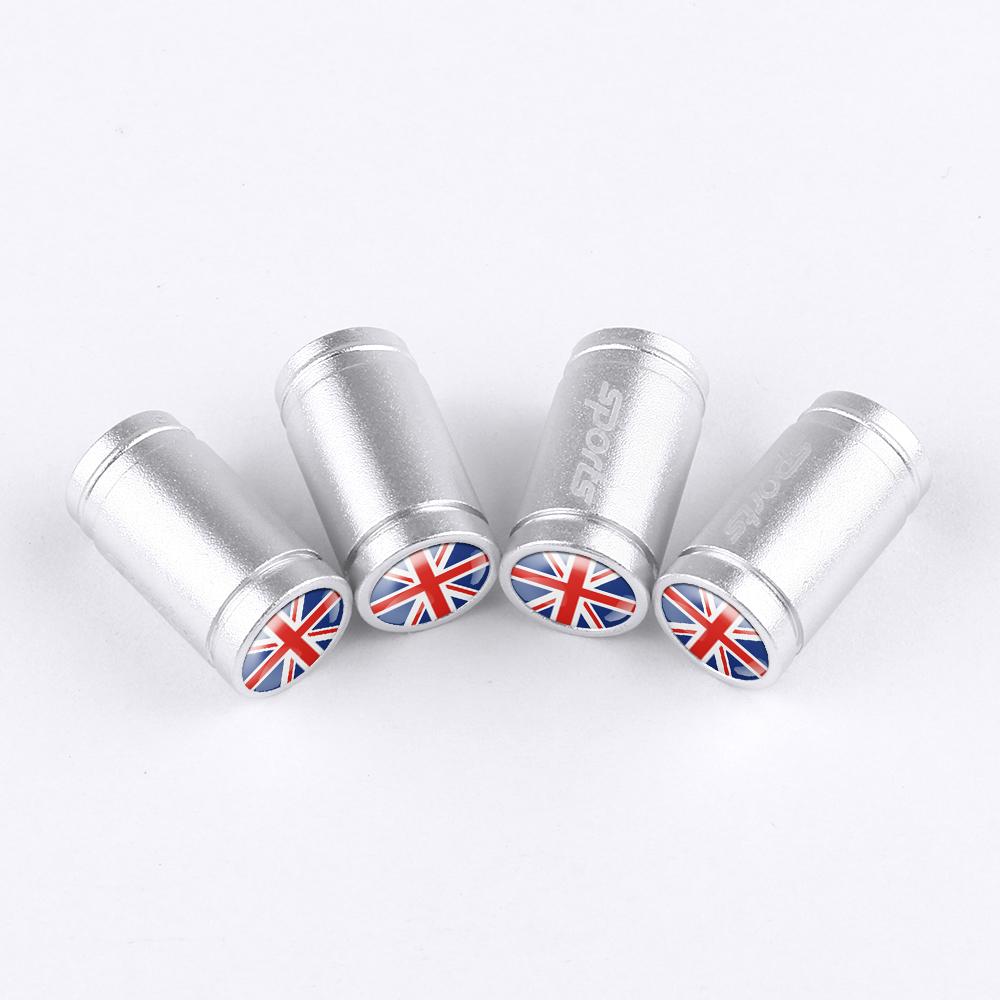 Car Wheel Tire Valve Cap UK England Britain Flag Tyre Valve Stem Cover for Jaguar Land Rover Bentley Martin Rolls Royce MG Aston FG6