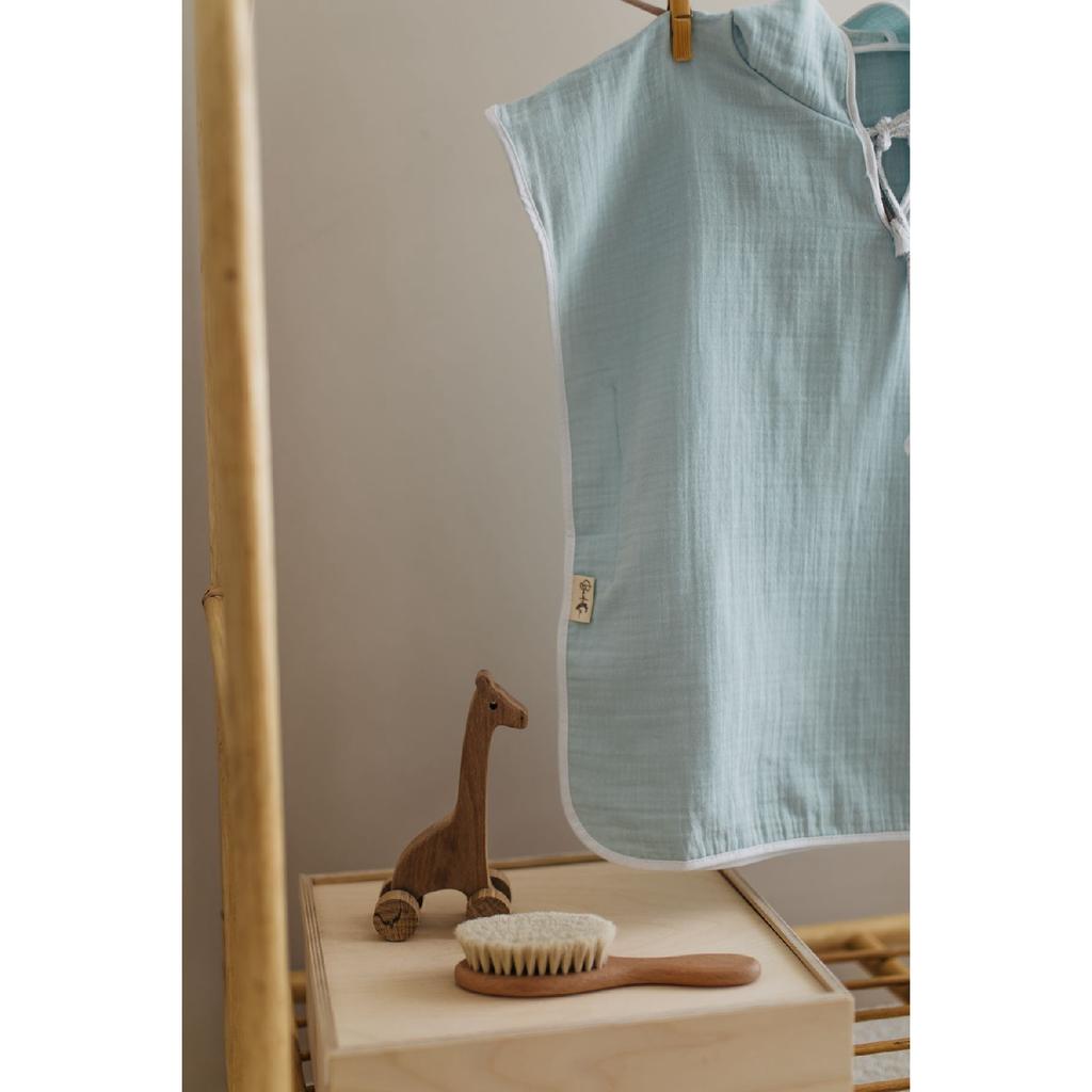 100% Organic Cotton Muslin Poncho - Girls Boys Baby Kids Poncho, Beach Poncho, Bathrobe