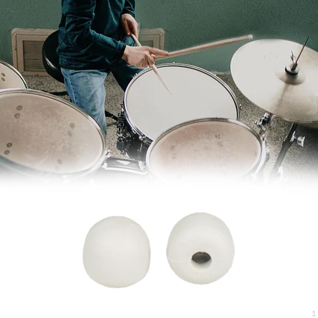 2 Stück Drum Mute Drumstick Silent Tip, Dämpferzubehör, Übungs-Percussion-Tipps