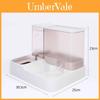 Large Capacity Pet Automatic Feeder Water Dispenser Set Plastic Material Blue/pink/grey