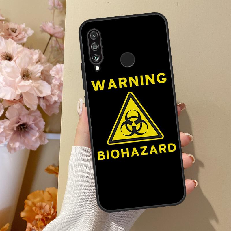 Biohazard Symbol For Huawei Nova 10 SE 9 3i 7i 8i 11i 12i Y73 Y90 Y70 Y72 Y61 Y91 P60 Pro P40 P30 Lite Case