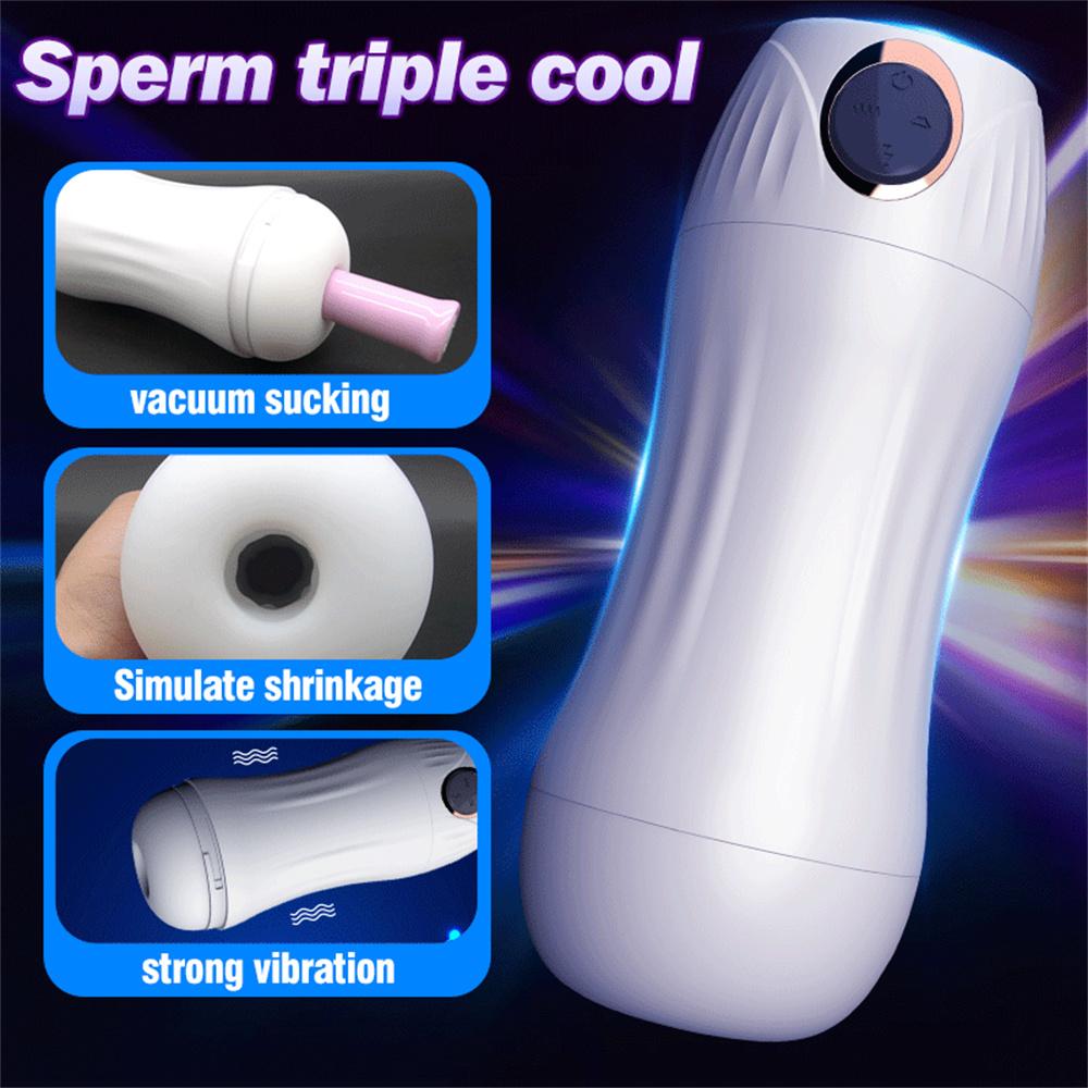 Blowjob Sex Machines Automatic Male Masturbator Cup Realistic Oral Sucking Intelligent Voice  Artificial Vagina Sex Toy for Men