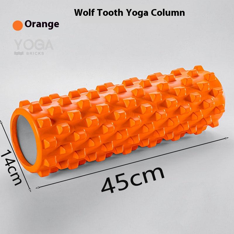 

45Cm Wolf Tooth Yoga Foam Roller Pilates Equipment Muscles Massage Fitness Roller Relieve Spinal Area Pain Home Rehabilitation Training