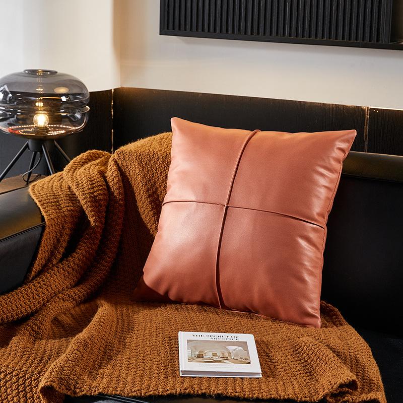 

Наволочка из искусственной кожи, цвет слоновой кости, зеленый, оранжевый, коричневый, коралловый, однотонная, 45x45см, наволочка для дивана, кресла, кровати, домашнее украшение 45 * 45Cm single pillowcase оранжевый