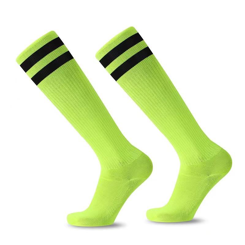 Unisex Compression Socks Football Socks Non-slip Long Tube Knee High Stockings Socks Striped Soccer Socks Running Sports Socks