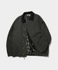 Some Place Color-Block Corduroy Collar Barbour Hunting Trucker Jacket Jumper [Beige]