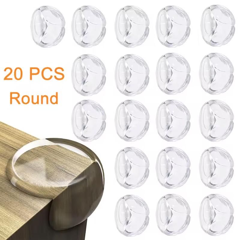 10pcs/20pcs Baby Safety Silicone Protector Table Corner Edge Protection Cover Electric Socket Children Anticollision Guards