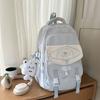 Large Capacity Cute Backpack With Bear And Letter Print Decoration Daily For