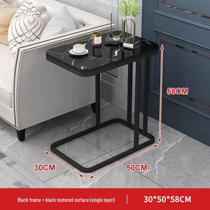 Compact Luxury Square Coffee Table: Elegant Side Table for Living Room or Bedroom