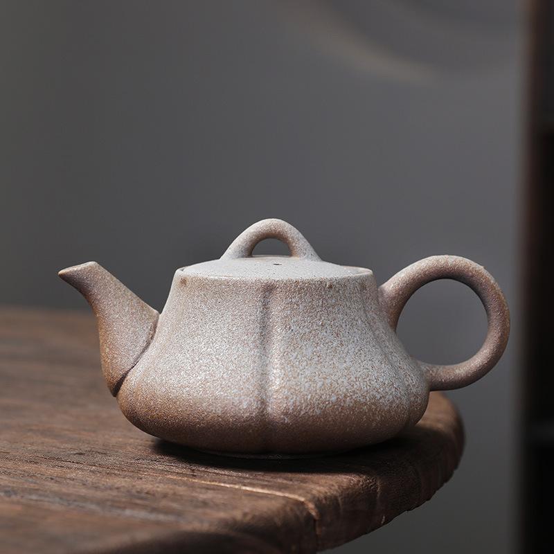 

Горщик у вигляді яйця дракона, стародавній обпалений чайник, імітація горіння дров, маленький горщик, ретро, позолочене залізо, уран, заварювальний чайник, набір для чаю кунг-фу, легка розкіш, ретро 210ml