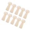10pcs Mushroom Decor Cute Shape DIY Paintable Small Wooden Crafts for Preschoolers Kid