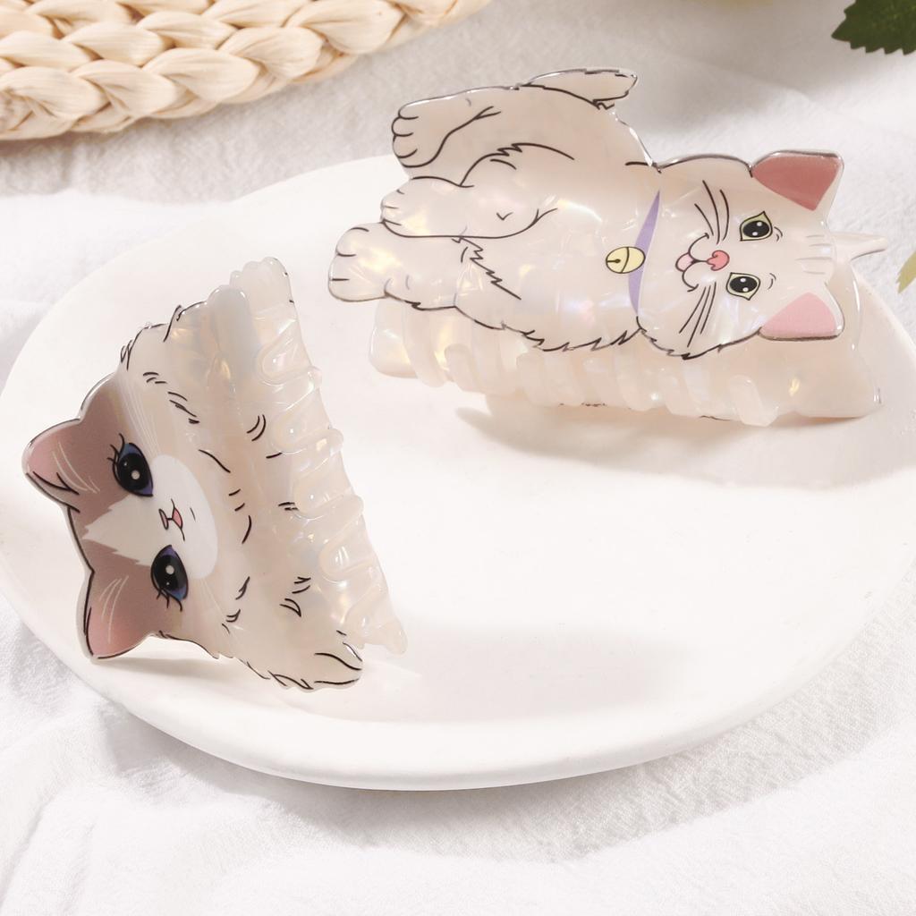 1 Stück Kreative Niedliche Katze Cartoon Neue Accessoires Kopfschmuck Griffspange Haarspange Neu Hinterkopf Haaraccessoires