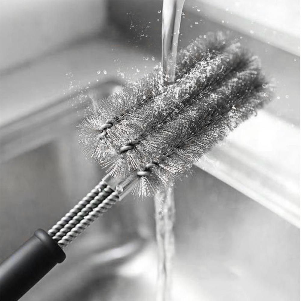 Barbecue Oven Grill Stainless Steel Cleaning Brush Accessory for Outdoor Picnic Camping BBQ