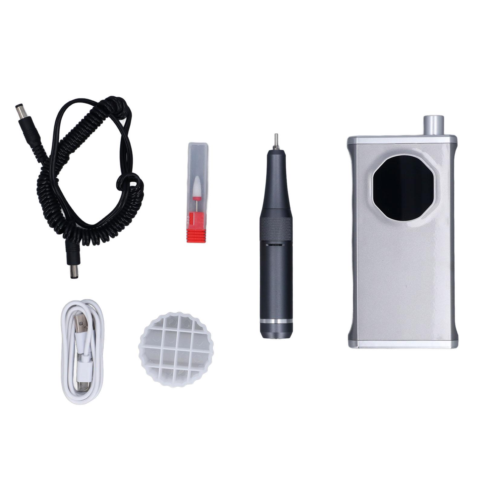 

Набор для маникюра Профессиональный 40000 об/мин аккумуляторная электрическая машина портативный многофункциональный для серый