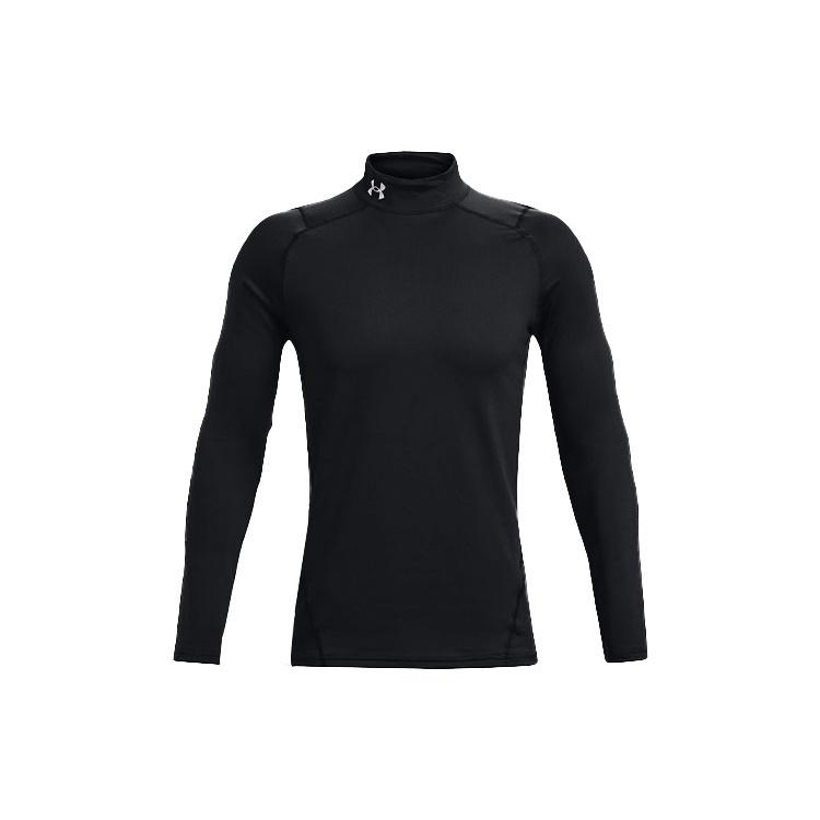 Under Armour ColdGear Fitted Mock Long Sleeve T-shirt Black Men s 1366066-001 XXL