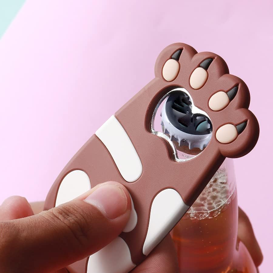 Flaschenöffner, magnetisch, Bierflaschenöffner, Silikon, Katzenkrallenform, Soda-Getränke, Bierflaschenöffner, Kühlschrankmagnet, für Damen und Herren, Geschenk