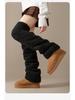 Women's Coral Fleece Over-the-Knee Socks - Warm Velvet-Enhanced Knee Pads & Leg Warmers for Autumn/Winter.