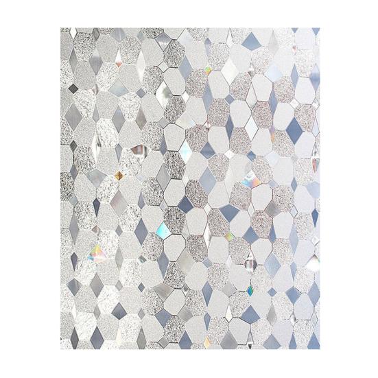 Window Privacy Film Decorative Frosted Static Cling Removable Reusable Home Office Bathroom UV Sun Blocking Glass Sticker Cover