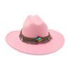 Dance French Flat-Brimmed Cowboy Hat Premium Ethnic Style Tourism Shade Stage Jazz Hat